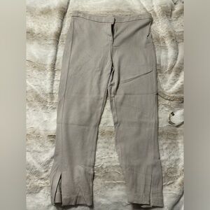 Taupe textured trousers